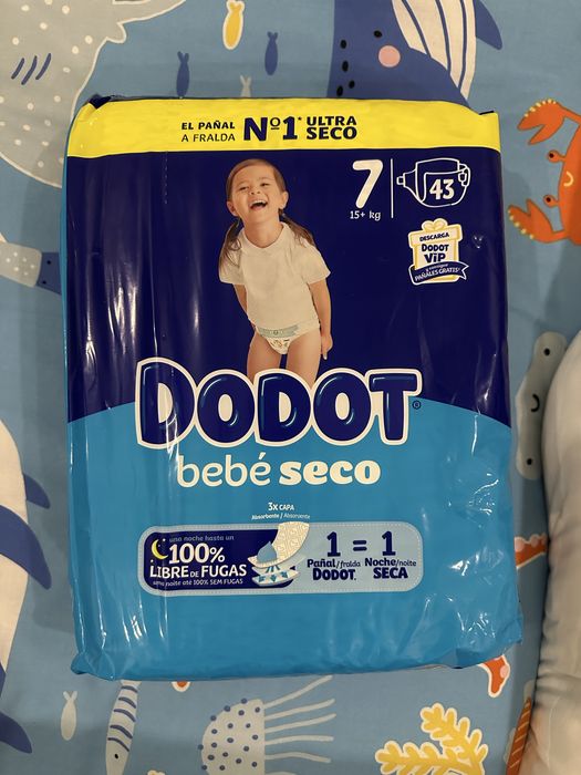 Fraldas Dodot bebé seco T7