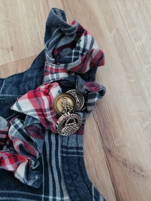 Sukienka dla dziewczynki krata River Island 104