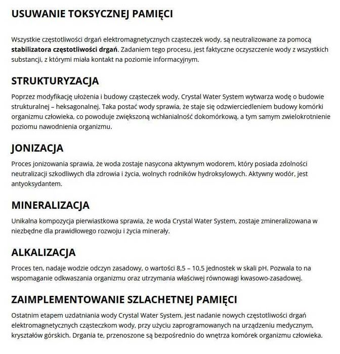 Urządzenie do uzdatniania wody