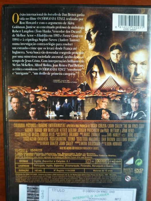 DVD Código Da Vinci64740892056194122