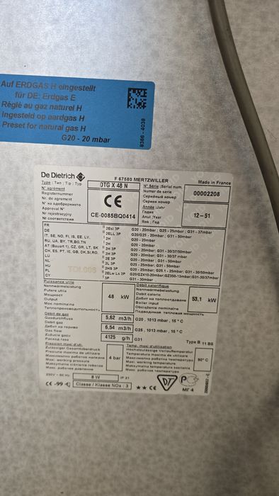 Sprzedam dwa używane piece gazowe kotły Die Dietrich