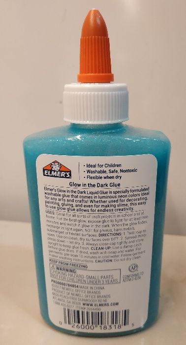 Клей с блестками светящийся для слайма Elmers