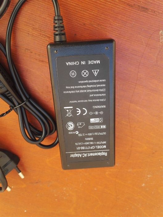 Adaptador AC modelo CP171180_01 16V 3.75A