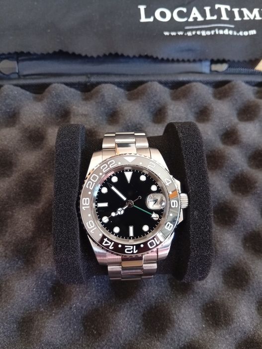 Relógio GMT automático com bracelete Rolex