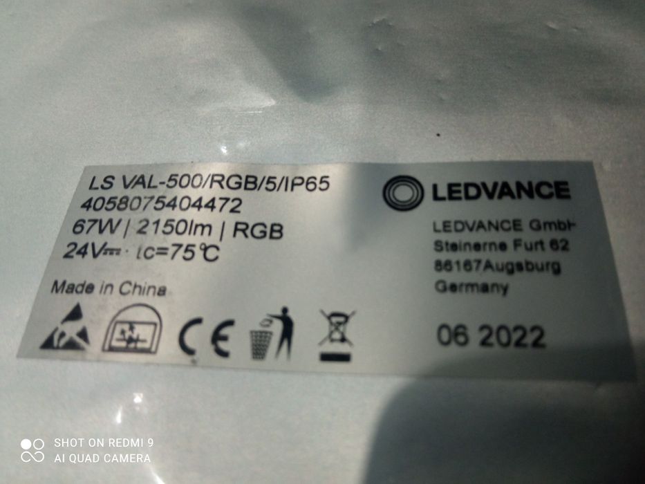 Taśma LED  67w 300led 24v RGB IP65 5m