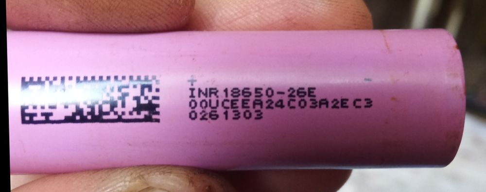 Li-ion 18650 26E  2600mAh