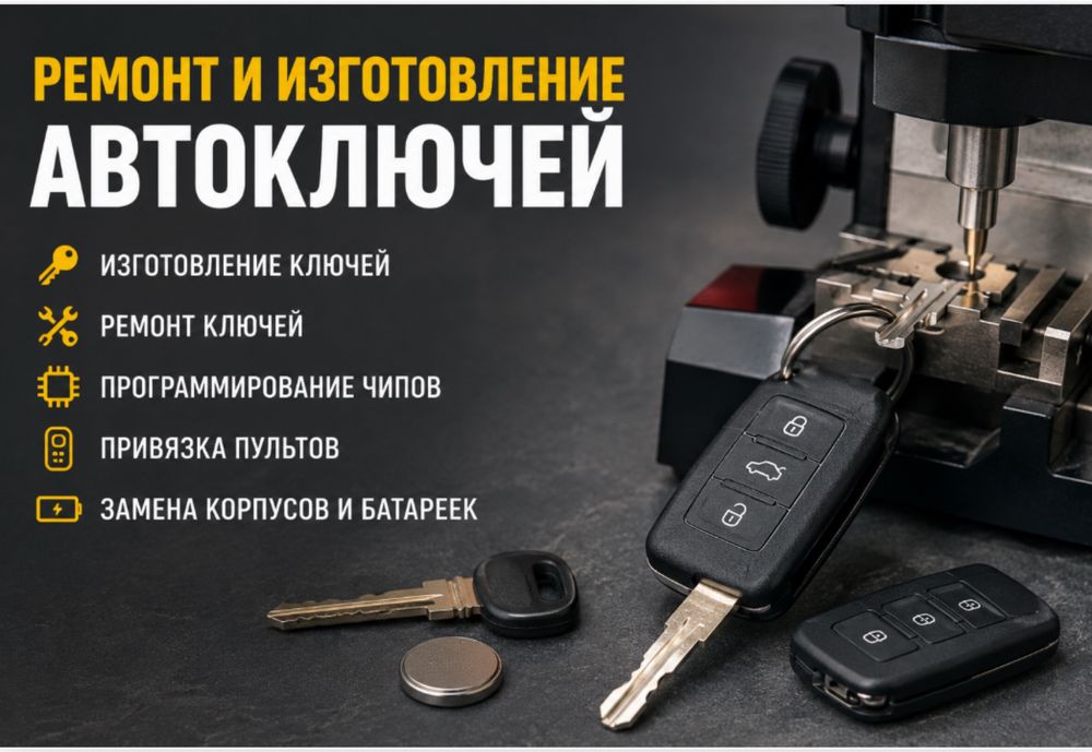 Дубликат Авто ключей,Авто ключи , Ремонт автоключей брелков сигнализаций