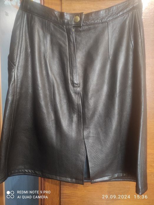 Юбка кожаная р42