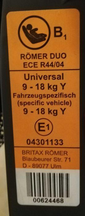 Cadeira  para Bébé sistema isofix  Romer - Mercedes