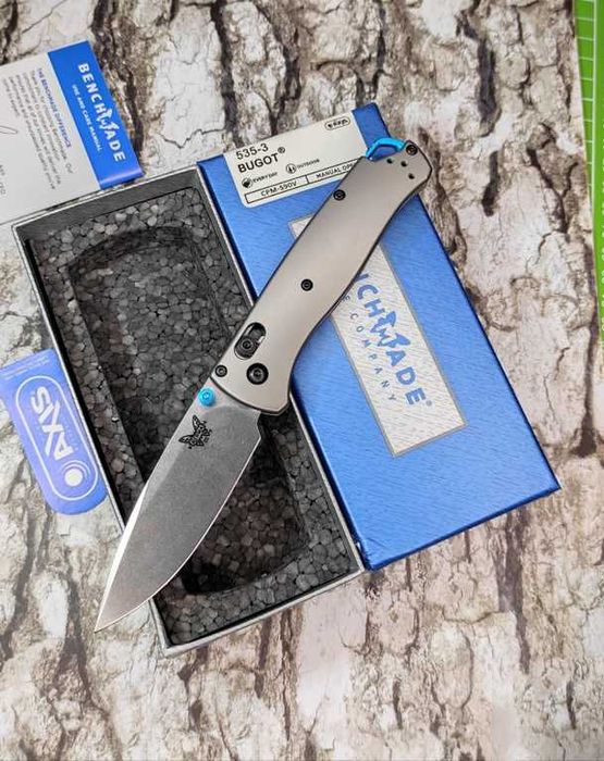 Брелок компактний EDC фолдер Benchmade 535 Bugout Custom Titanium