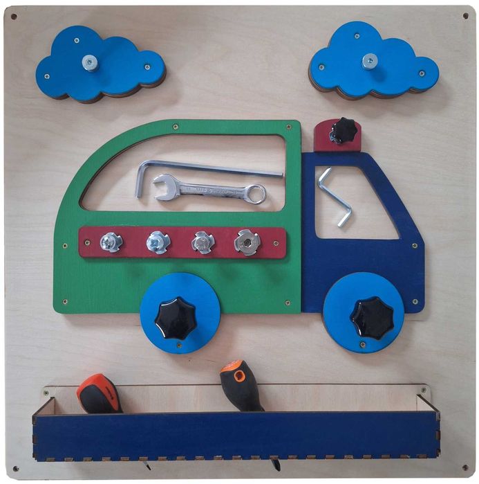 Tablica edukacyjna sensoryczna - Mały Mechanik