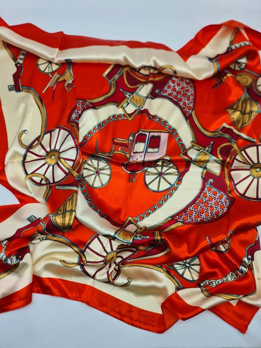 Lenço de seda colorido - novo