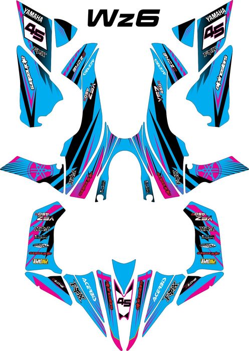 Naklejki Yamaha YFZ 450 R okleina  2014+