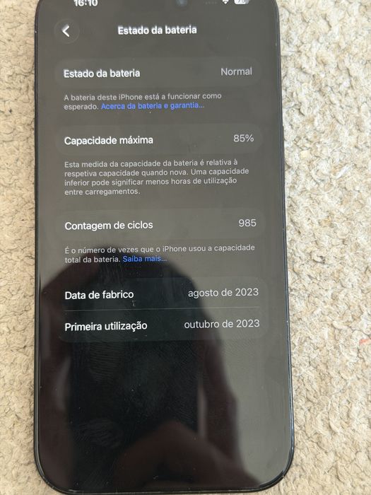 Iphone 15 128GB Preto | ecrã impecável | desbloqueado | caixa | Porto