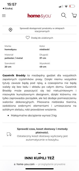 Gazetnik Braddy Home&you nowy