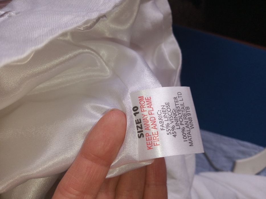 Marynarka S/M zdobienia, len i wiskoza