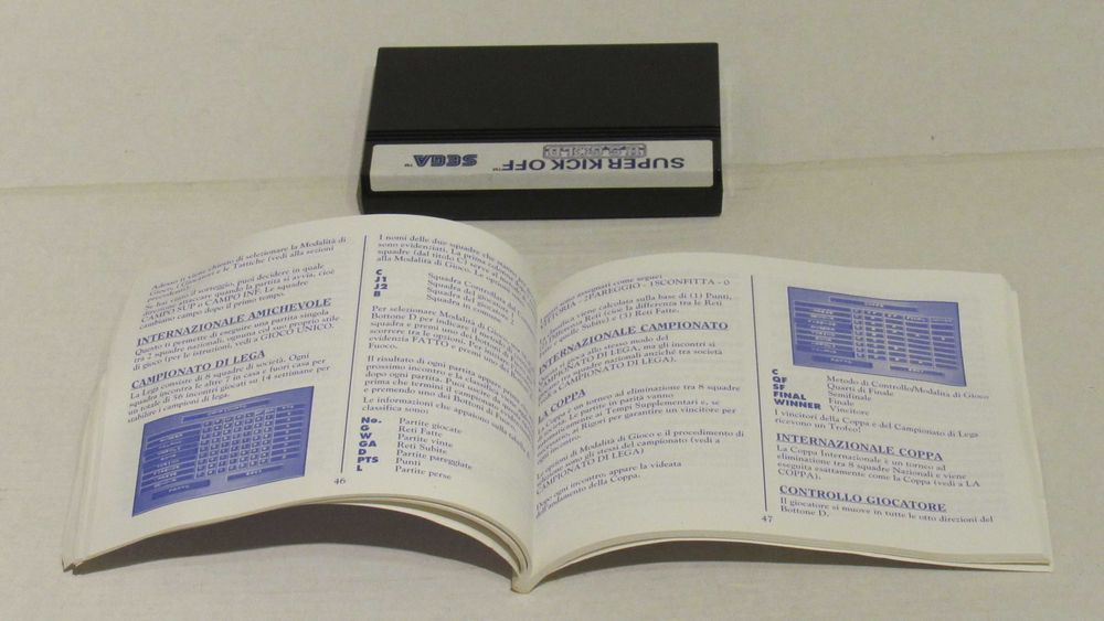 Jogo Sega Master System Super Kick Off completo