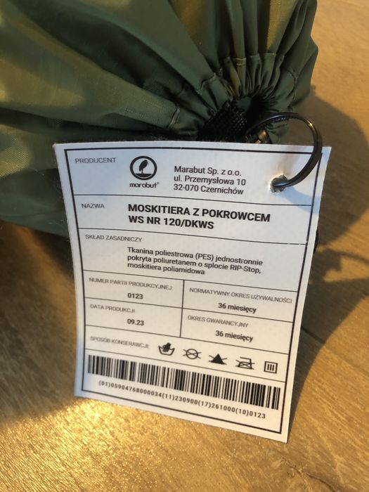 Mata samopompujaca oraz moskitiera z pokrowcem czyli zestaw specjalsa 111/dkws i 120/dkws