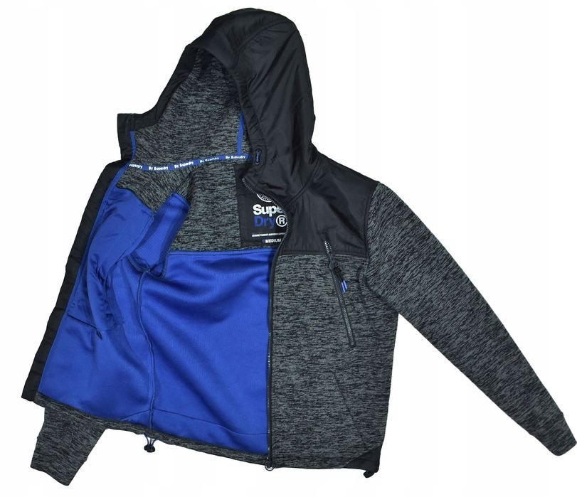 Superdry Mountain International Szara Bluza Męska M