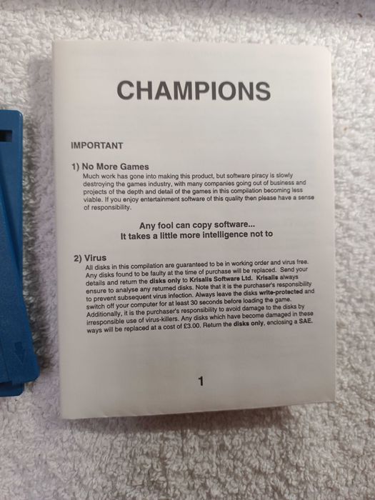 Champions Atari ST Amiga Manchester United  Boxing Manager