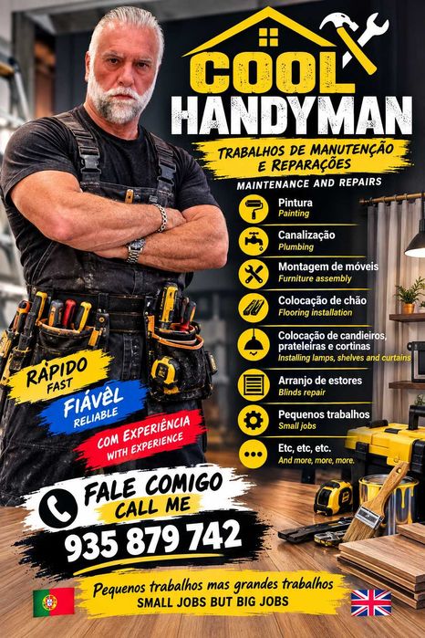 Handyman, pintura , montagem de móveis , decoração, construção, etc.