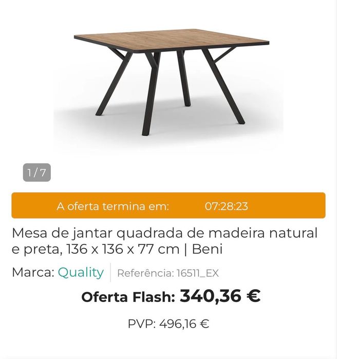 Mesa Jantar quadrada