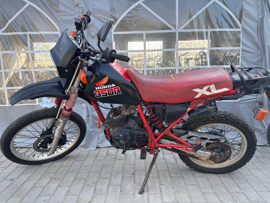 Honda XL 350R enduro cross uszkodzony dokumenty