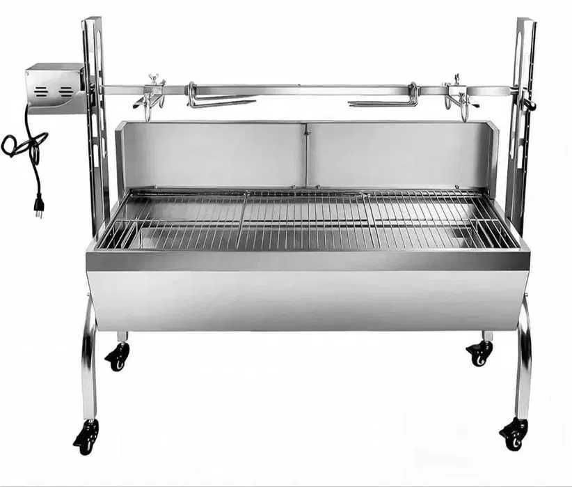 Grelhador Inox 65kg Assador Fogareiro Grelhador de pernil porco