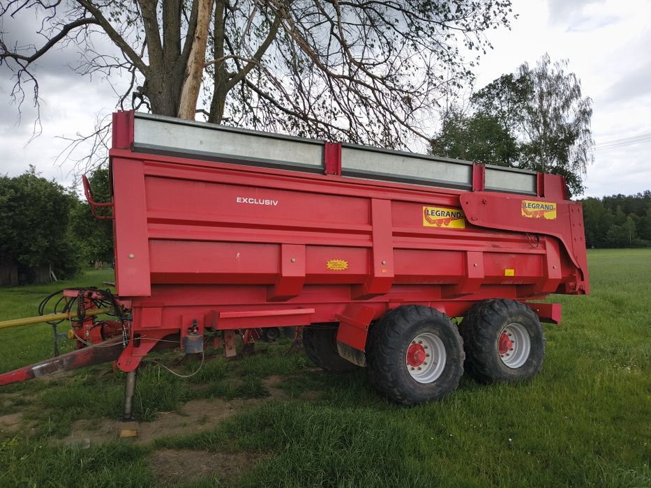 Przyczepa skorupowa Legrand 16t, zarejestrowana
