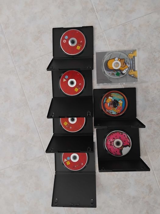 Lote de dvd dos simpsons