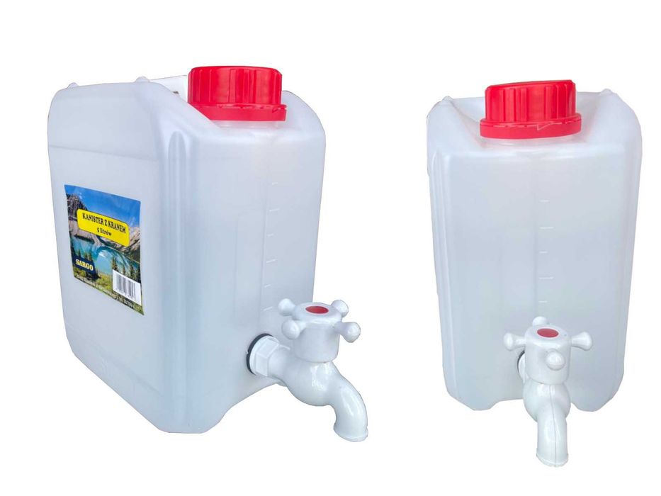 Kanister z kranem 5L, baniak plenerowy, pojemnik na wodę