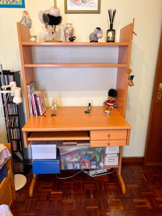secretaria com estante