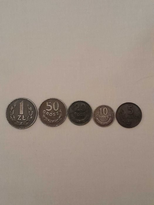 Sprzedam kolekcję 5-ci monet z 1949 miedzionikiel specjalnie wypalane.