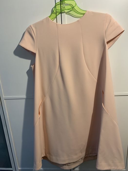 Morelowa grubsza sukienka M