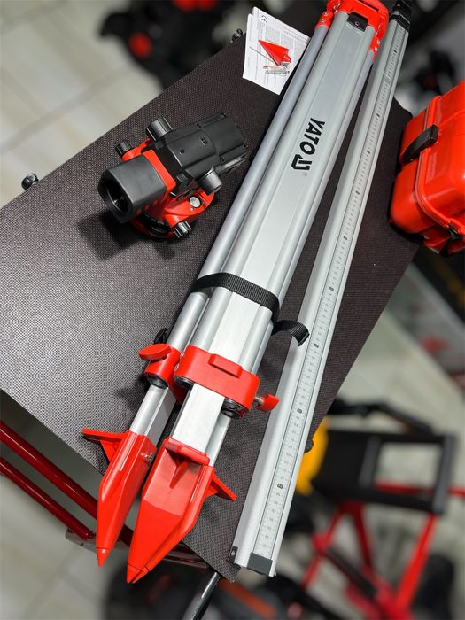 Оптический нивелир YATO + Рейка 5 м Алюминиевый штатив Гарантия