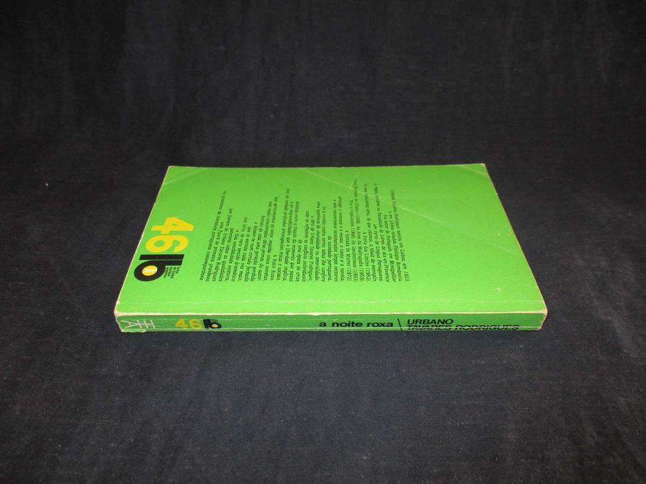 Livro A Noite Roxa Urbano Tavares Rodrigues LB 46