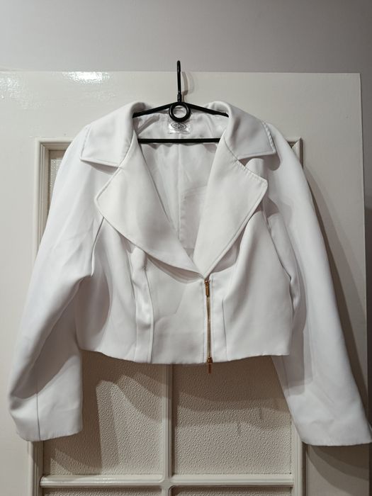 Bolerko ślubne żakiet w rockowym stylu