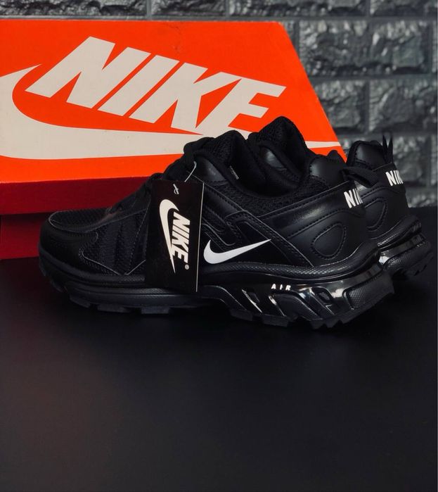 Nike trainer летние кросовки Мужские черные для повседневной носки на лето / кожаные мужские кросовки найк / дышащие красивки
