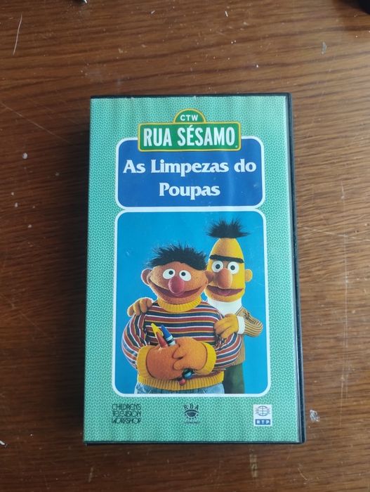 VHS rua sésamo-as Limpezas do poupas