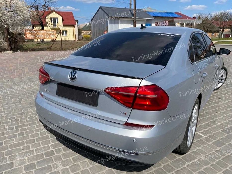 Лип спойлер на багажник Volkswagen Passat B7 B8 USA, Козырек на заднее стекло Фольксваген Пассат Б7 Б8 Америка