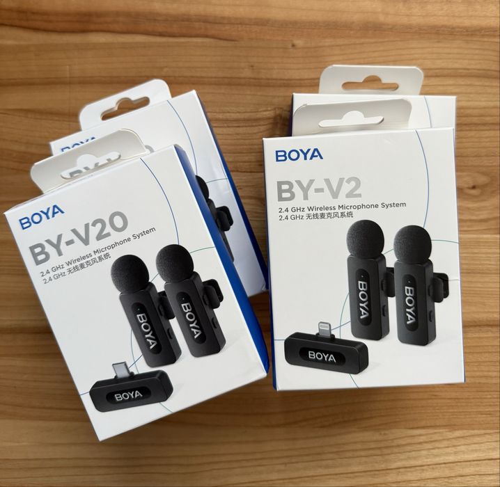 Мікрофон подвійний BOYA BY-V2 V20 Usb Type C Lightning Iphone Android