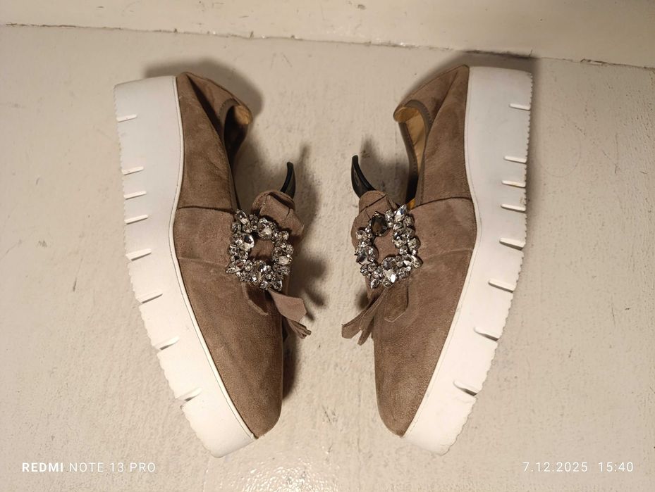 mokasyny skórzane Unisa