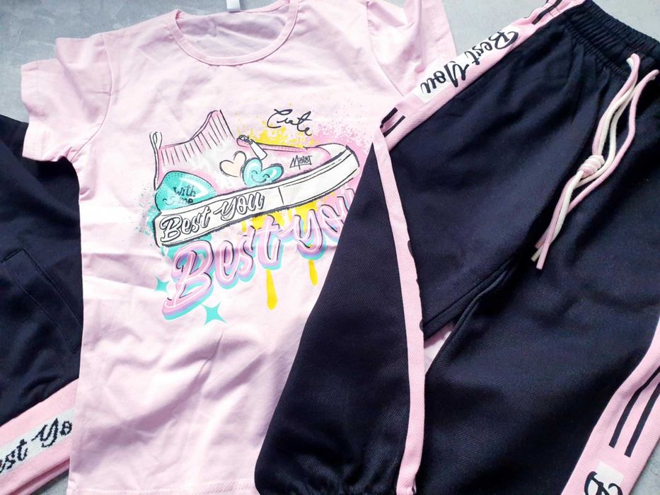 Nowy 3 cz dres dla dziewczynki 134 cm