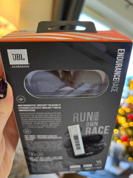 JBL Endurance Race Czarny Słuchawki dokanałowe NOWE