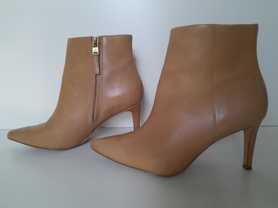 Markowe botki na obcasie Sam Edelman r.6,5=36,5 skóra naturalna jakość