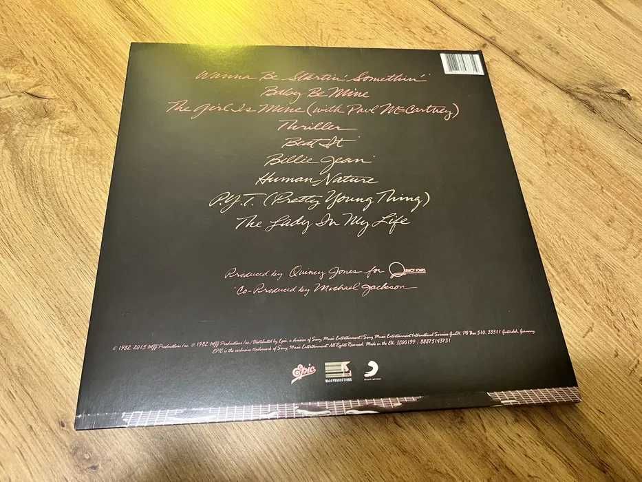Michael Jackson winyl LP Thriller Epic Records