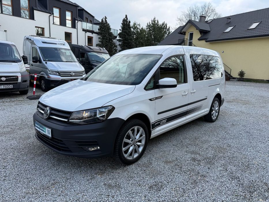 Volkswagen Caddy MAXI 1.4 TSI 130KM DSG Salon PL Serwisowany ASO Gwarancja