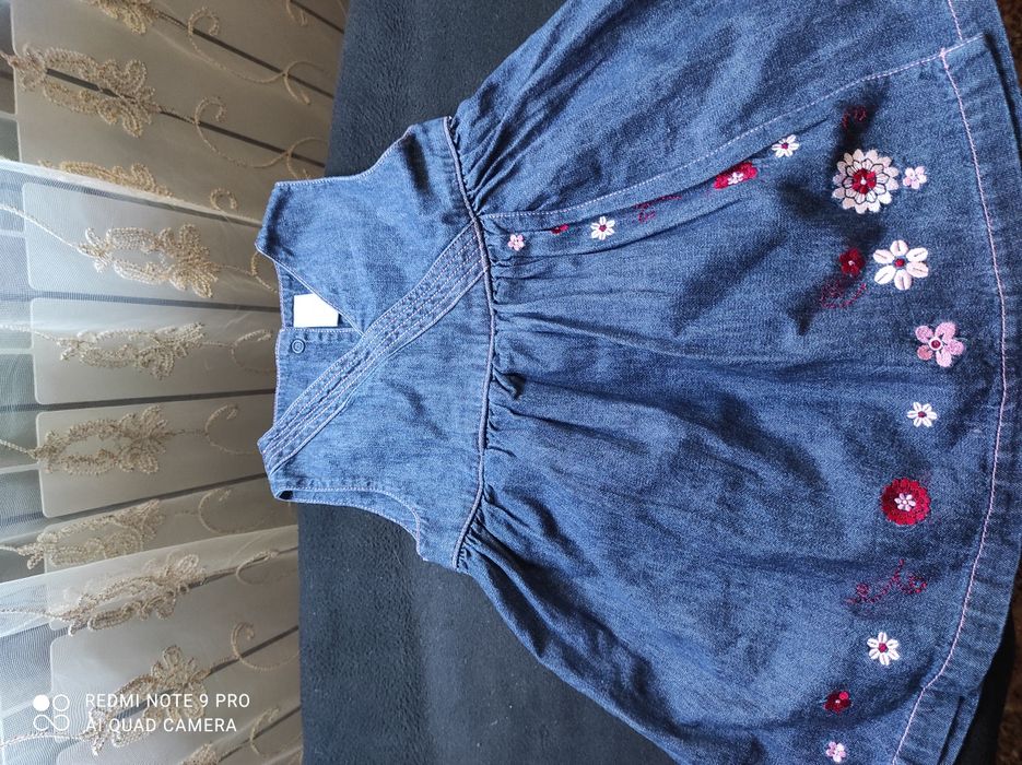 Дитячий джинсовий сарафанчик та кофтинка