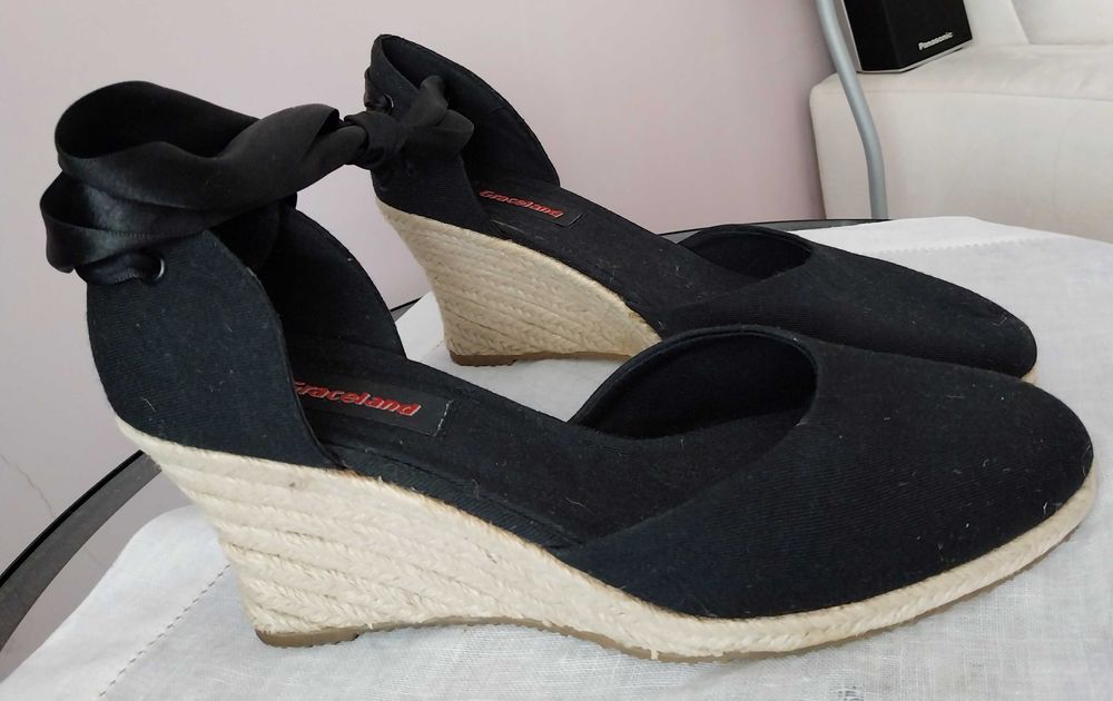 Espadryle  czarne roz.39
