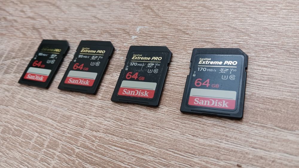 Sandisk Extreme Pro 64gb 170mb/s e 95mb/s